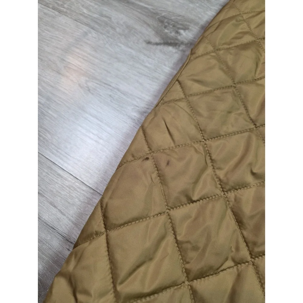 Vintage Polo Ralph Lauren Jacket Mens Medium‎ Diamond Quilted Utility Barn Snap